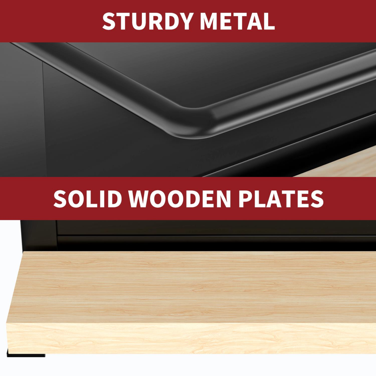 VINSANI 2pc MAGNETIC SPICE RACK WOODEN SHELF 1010420
